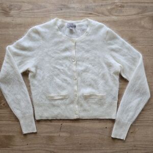 J. Crew Brushed Cashmere Cardigan Sweater
